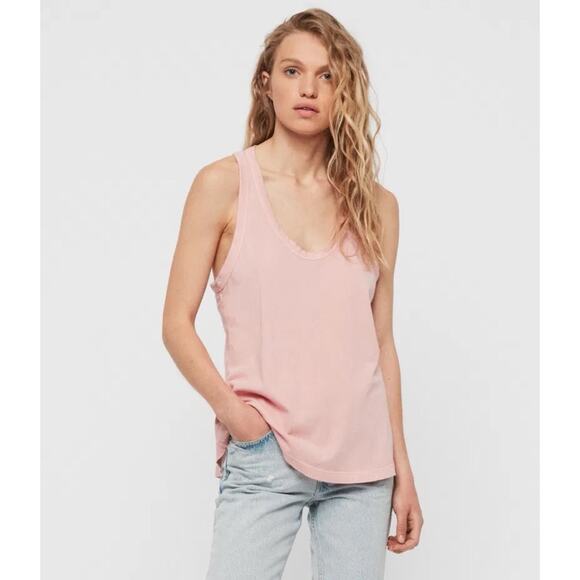 All Saints Orvi Vest in Pink - Picture 1 of 9